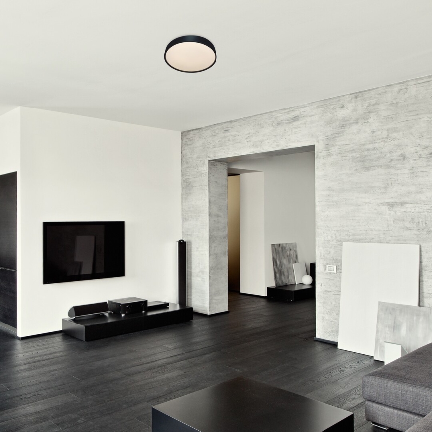 Rabalux - LED mennyezeti lámpa érzékelővel LED/19W/230V IP44 4000K átmérő 28,5 cm fekete