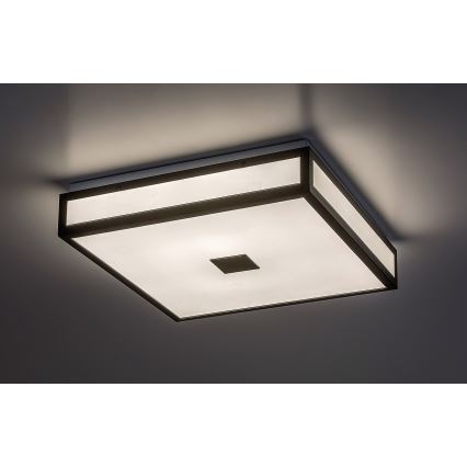 Rabalux - LED fürdőszobai mennyezeti lámpatest LED/18W/230V IP44 fekete 30x30 cm