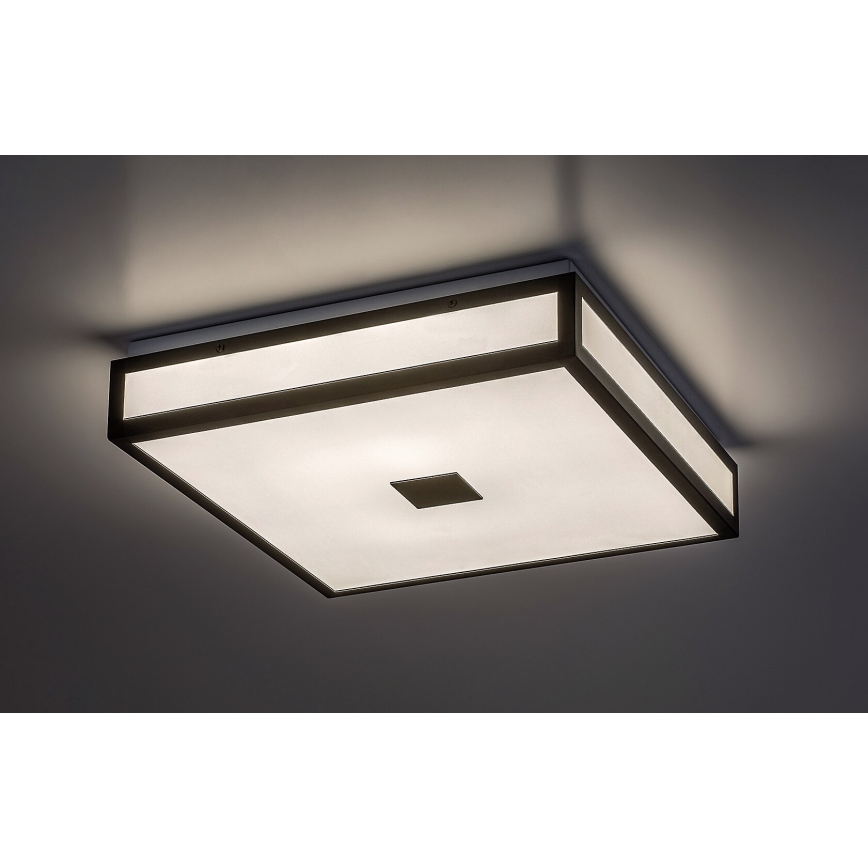 Rabalux - LED fürdőszobai mennyezeti lámpatest LED/18W/230V IP44 fekete 30x30 cm