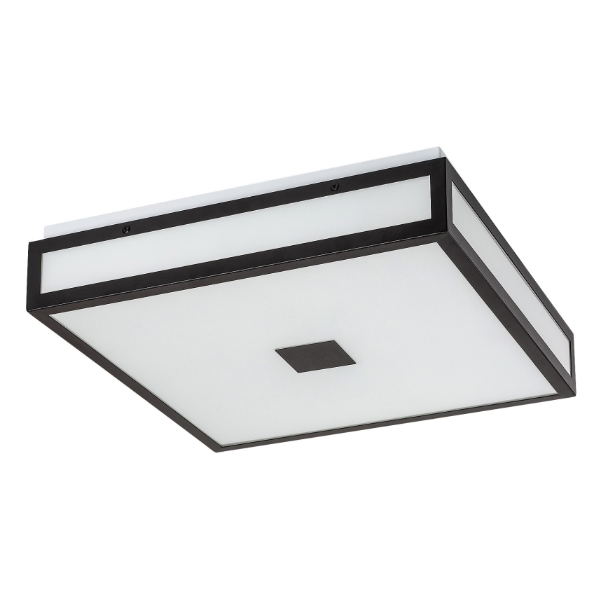 Rabalux - LED fürdőszobai mennyezeti lámpatest LED/18W/230V IP44 fekete 30x30 cm