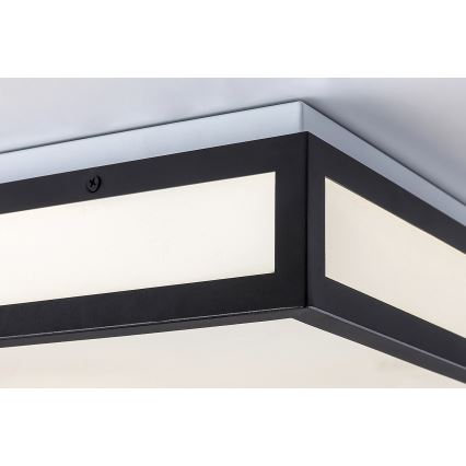 Rabalux - LED fürdőszobai mennyezeti lámpatest LED/18W/230V IP44 fekete 30x30 cm