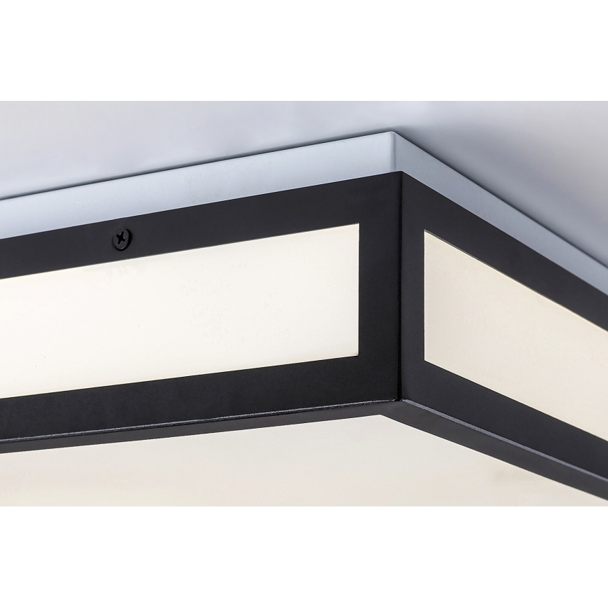 Rabalux - LED fürdőszobai mennyezeti lámpatest LED/18W/230V IP44 fekete 30x30 cm