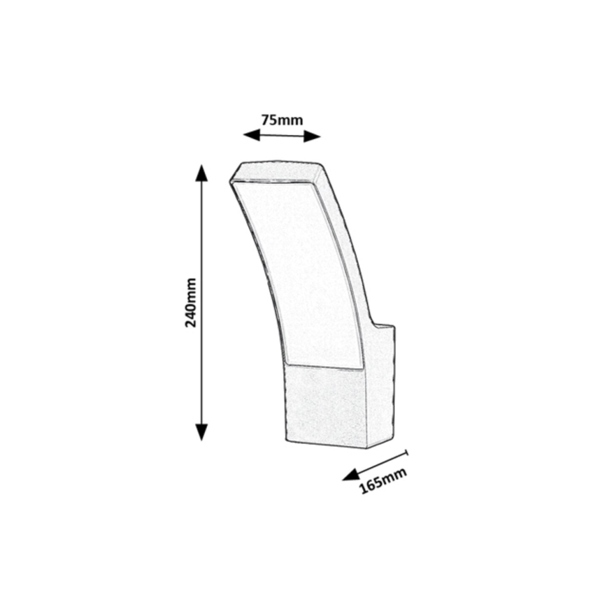 Rabalux - LED Kültéri fali lámpa LED/12W/230V IP44