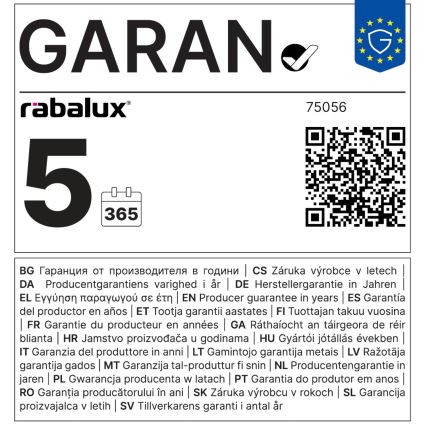 Rabalux - LED fürdőszobai tükörvilágítás LED/18W/230V IP44 60 cm