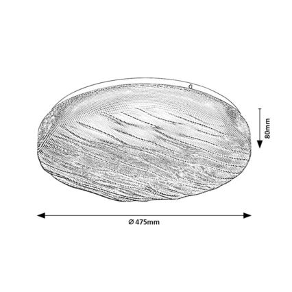 Rabalux - LED fürdőszobai mennyezeti lámpa LED/36W/230V IP44 4000K Ø 47,5 cm
