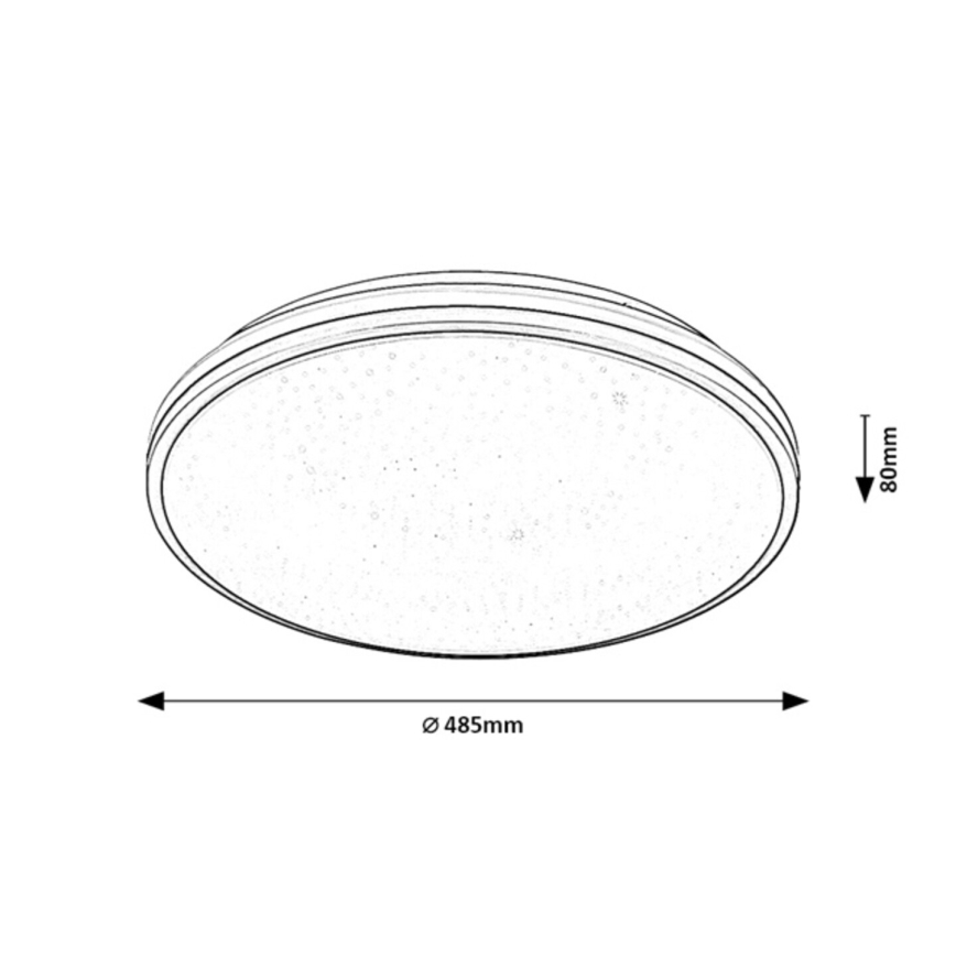 Rabalux - LED fürdőszobai mennyezeti lámpa LED/40W/230V IP44 4000K átm. 48,5 cm