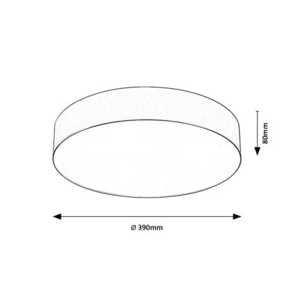 Rabalux - Kültéri mennyezeti lámpatest 3xE27/9W/230V, átmérő 39 cm, IP43, fekete