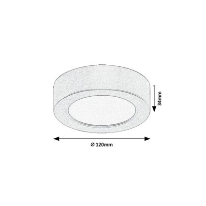 Rabalux - LED fürdőszobai mennyezeti lámpatest LED/7W/230V átm. 12 cm IP44 fehér