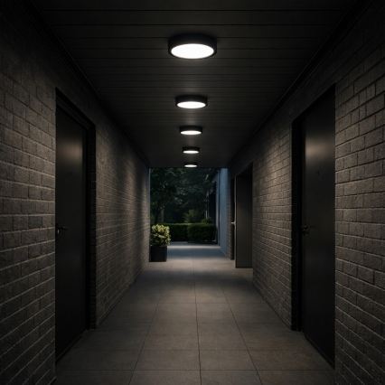 Rabalux - LED fürdőszobai mennyezeti lámpatest LED/30W/230V átm. 30 cm IP44 fekete