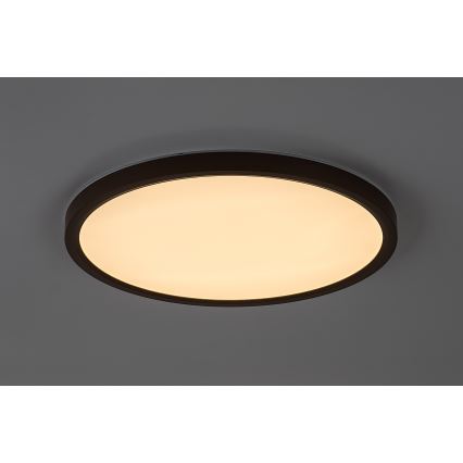 Rabalux - LED fürdőszobai mennyezeti lámpatest, 24 W, 230 V, választható színhőmérséklet 3000/4000/6000 K, Ø 40 cm, IP44, barna