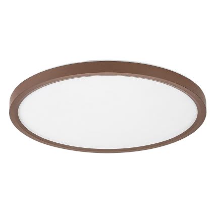 Rabalux - LED fürdőszobai mennyezeti lámpatest, 24 W, 230 V, választható színhőmérséklet 3000/4000/6000 K, Ø 40 cm, IP44, barna