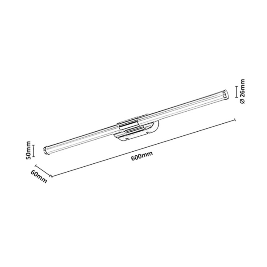 Rabalux - LED fürdőszobai tükörvilágítás LED/8W/230V IP44 60 cm fényes króm