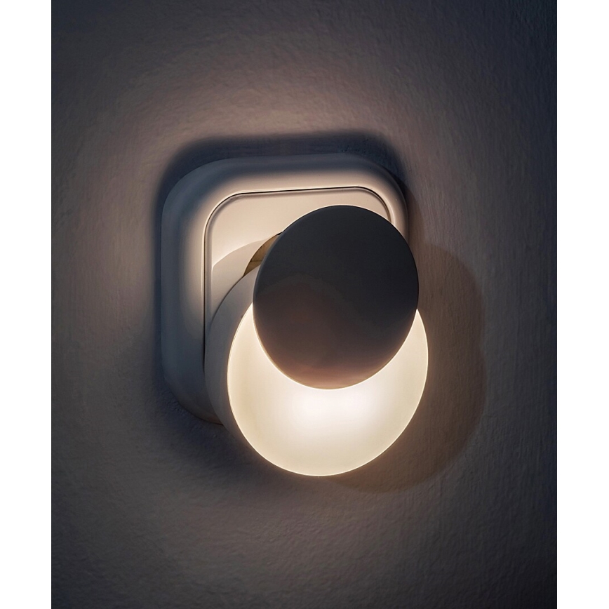 Rabalux - LED Aljzatos éjszakai lámpa alkonyatérzékelővel LED/0,3W/230V 3000K