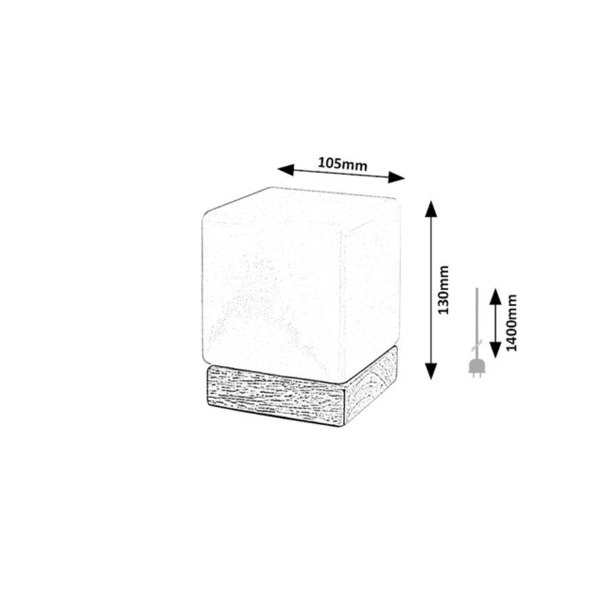 Rabalux - LED állítható fényerejű asztali lámpa LED/1,2W/5V 3000K bükk