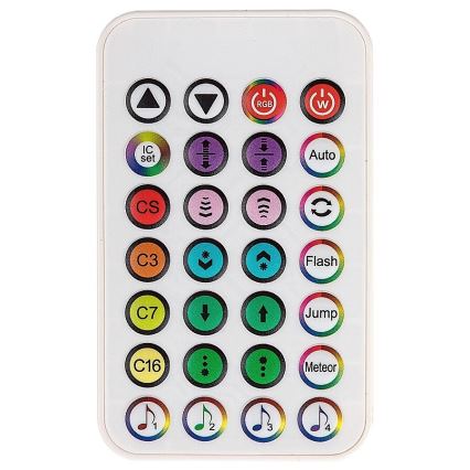 Rabalux - 2 db-os készlet, állítható fényerejű LED RGB asztali lámpa PACO LED/5W/5V + távirányító