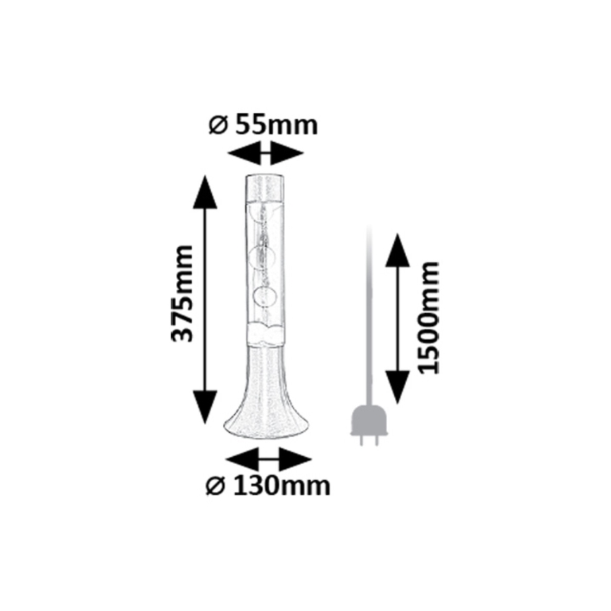 Rabalux - LED Lávalámpa LED/25W/230V