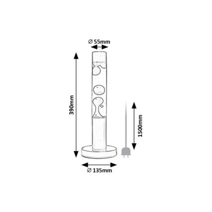 Rabalux - LED Lávalámpa LED/25W/230V