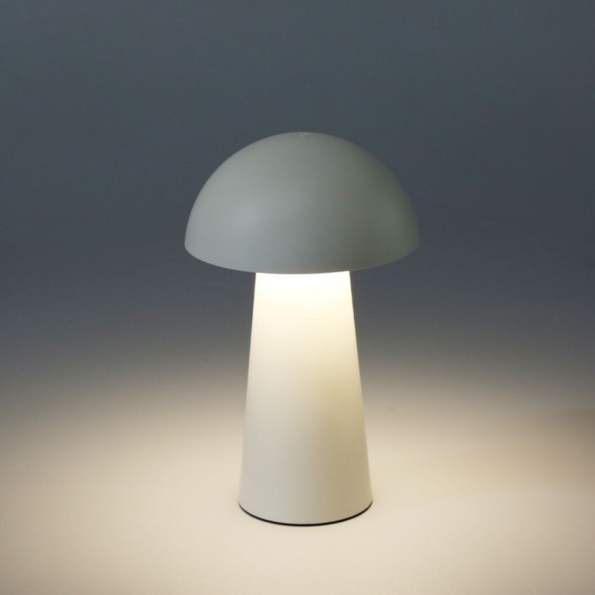 Rabalux - LED fényerőszabályozható érintésvezérlésű tölthető kültéri lámpa LED/1,5W/5V IP44 1200 mAh USB fehér