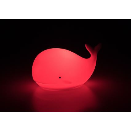 Rabalux - LED RGB érintéses éjszakai lámpa LED/0,05W/1xCR2032 bálna