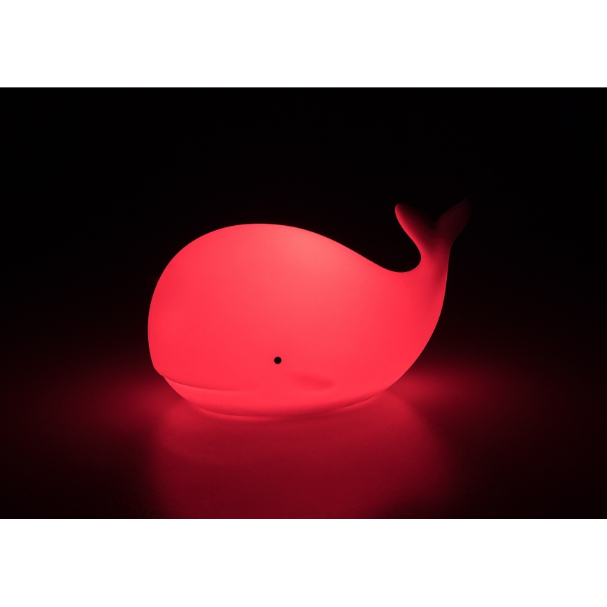 Rabalux - LED RGB érintéses éjszakai lámpa LED/0,05W/1xCR2032 bálna