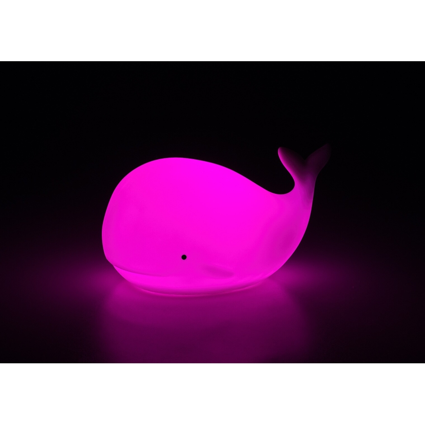 Rabalux - LED RGB érintéses éjszakai lámpa LED/0,05W/1xCR2032 bálna