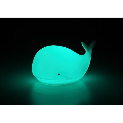Rabalux - LED RGB érintéses éjszakai lámpa LED/0,05W/1xCR2032 bálna