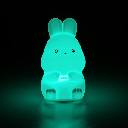Rabalux - LED RGB érintésvezérelt éjszakai lámpa LED/0,05W/1xCR2032 nyúl