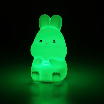 Rabalux - LED RGB érintésvezérelt éjszakai lámpa LED/0,05W/1xCR2032 nyúl