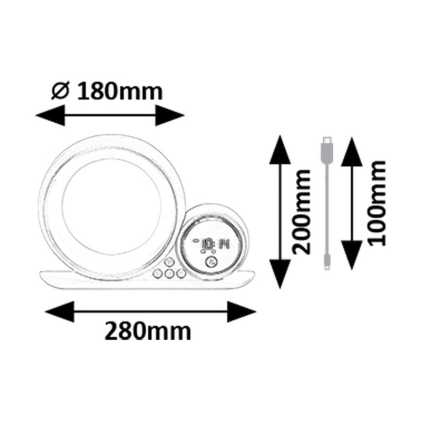 Rabalux - LED RGB Asztali lámpa hangszóróval LED/5W/230V