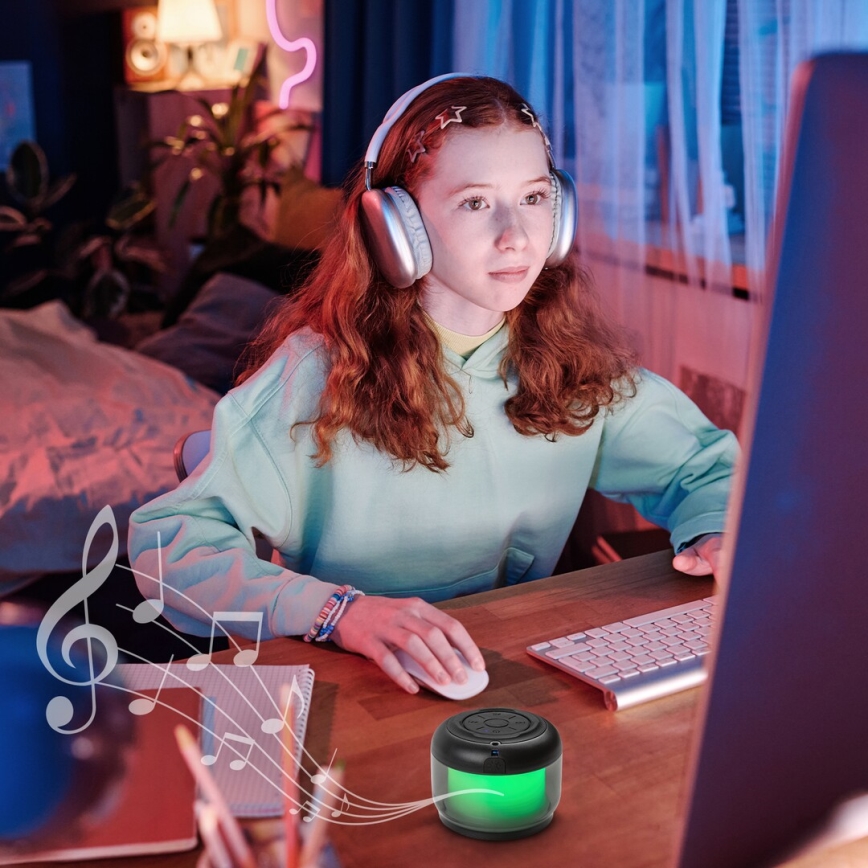 Rabalux - RGB Asztali lámpa hangszóróval RGB/3W/3,7V 500mAh