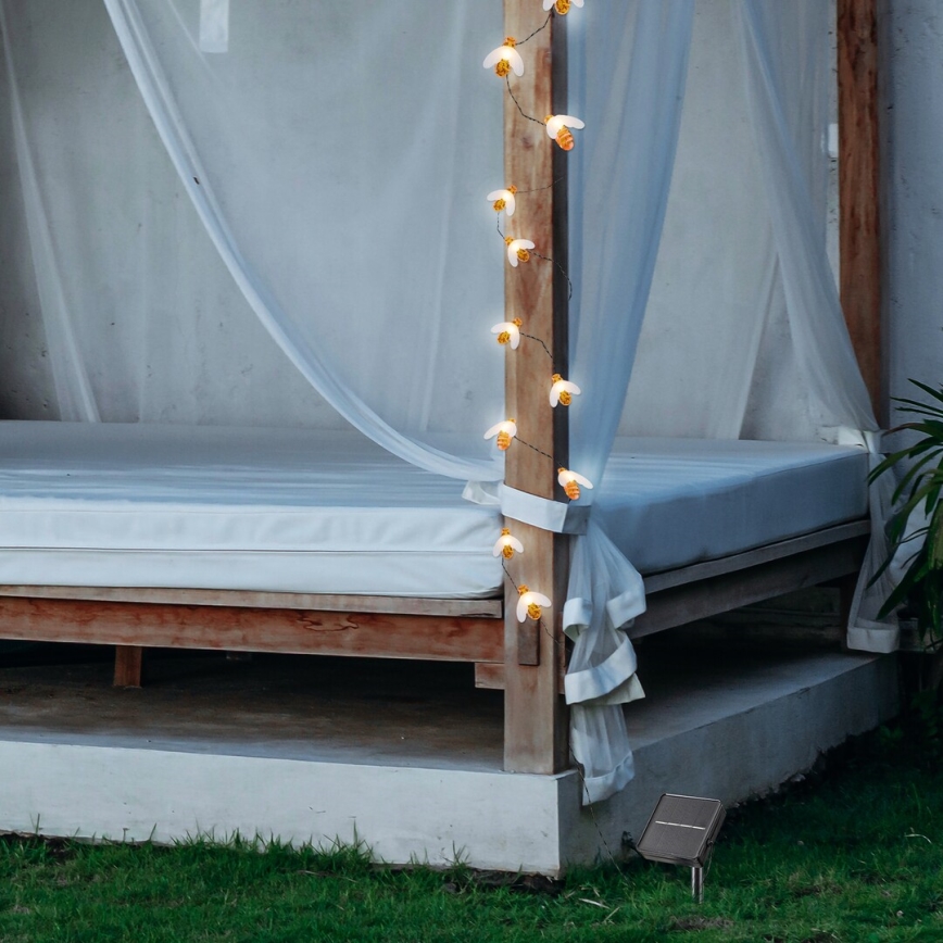 Rabalux - LED Napelemes lánc 20xLED/0,06W/1,2V IP44 600 mAh