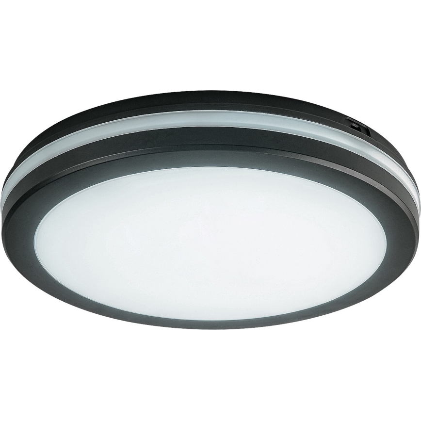 Rabalux - Fürdőszobai LED mennyezeti lámpa LED/28W/230V 3000/4000/6500K IP54 fekete átmérő 30 cm