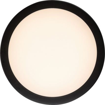 Rabalux - Fürdőszobai LED mennyezeti lámpa LED/28W/230V 3000/4000/6500K IP54 fekete átmérő 30 cm