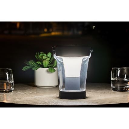 Rabalux - LED RGB állítható fényerejű napelemes lámpa LED/3W/3,7V IP54 antracit 2000 mAh