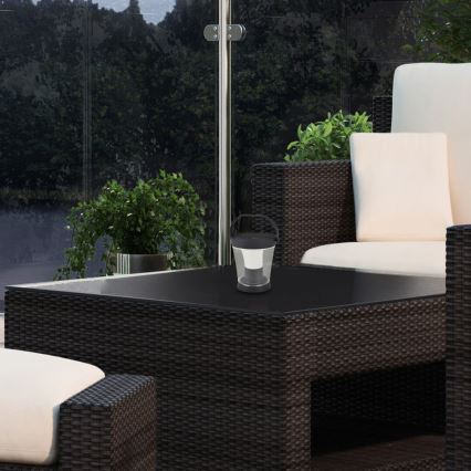 Rabalux - LED RGB állítható fényerejű napelemes lámpa LED/3W/3,7V IP54 antracit 2000 mAh