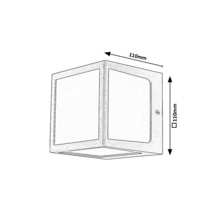 Rabalux - LED Kültéri fali lámpa LED/10W/230V IP54 antracit