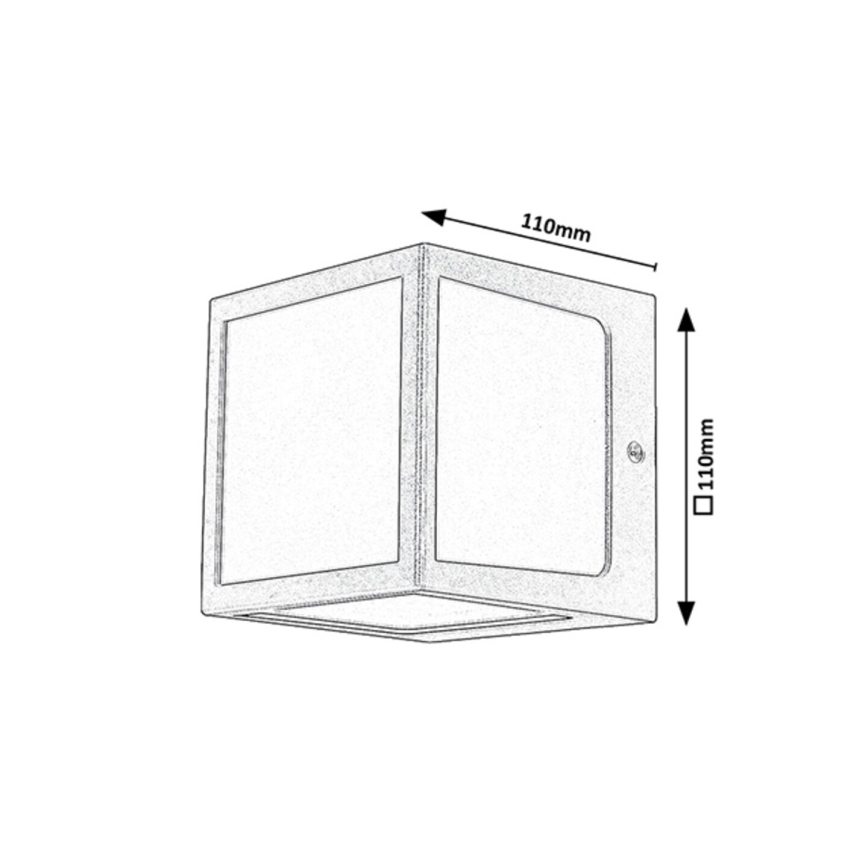 Rabalux - LED Kültéri fali lámpa LED/10W/230V IP54 antracit