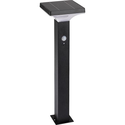 Rabalux - LED napelemes lámpa érzékelővel LED/4W/3,7V IP44 fekete 2200 mAh