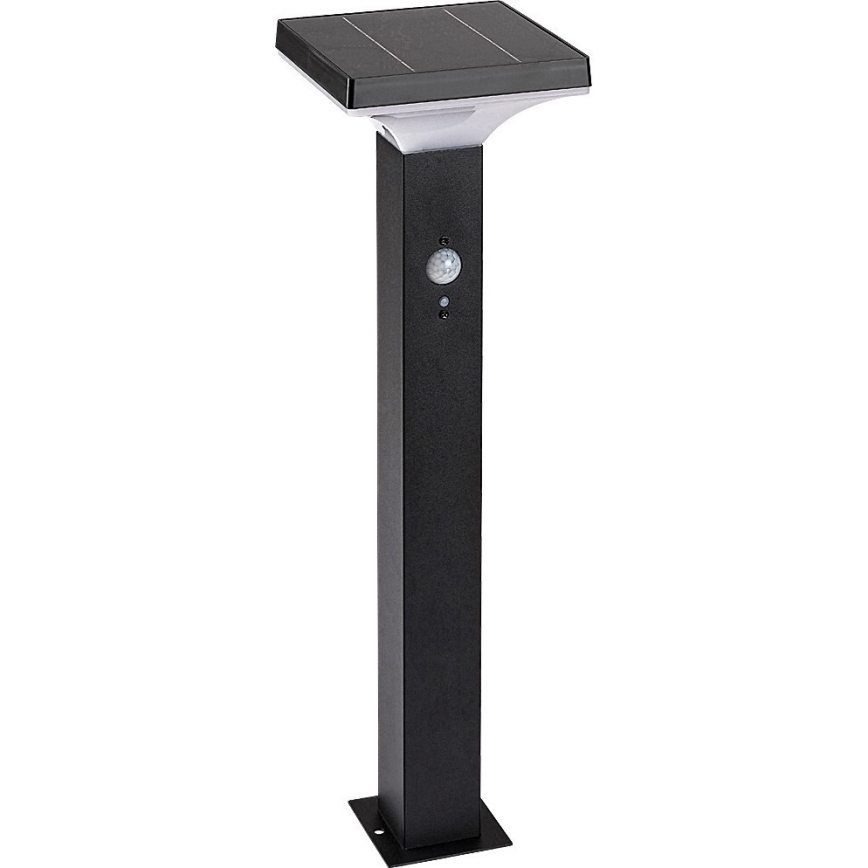 Rabalux - LED napelemes lámpa érzékelővel LED/4W/3,7V IP44 fekete 2200 mAh