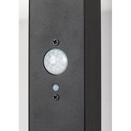 Rabalux - LED napelemes lámpa érzékelővel LED/4W/3,7V IP44 fekete 2200 mAh