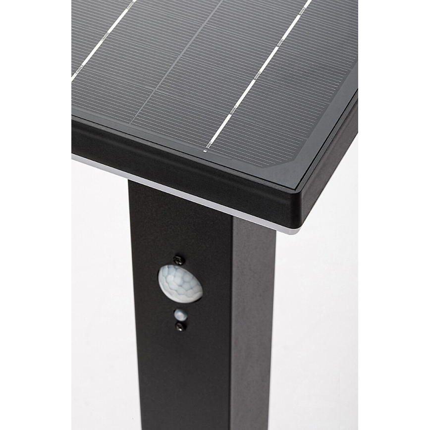 Rabalux - LED napelemes lámpa érzékelővel LED/4W/3,7V IP44 fekete 2200 mAh