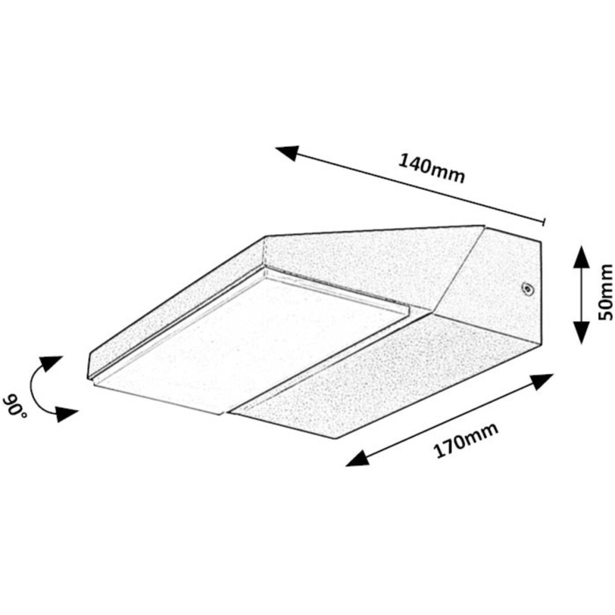 Rabalux - LED Kültéri fali lámpa LED/13W/230V IP65 fekete