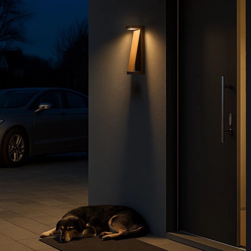 Rabalux - kültéri LED fali lámpa, 13 W, 230 V, IP65, barna