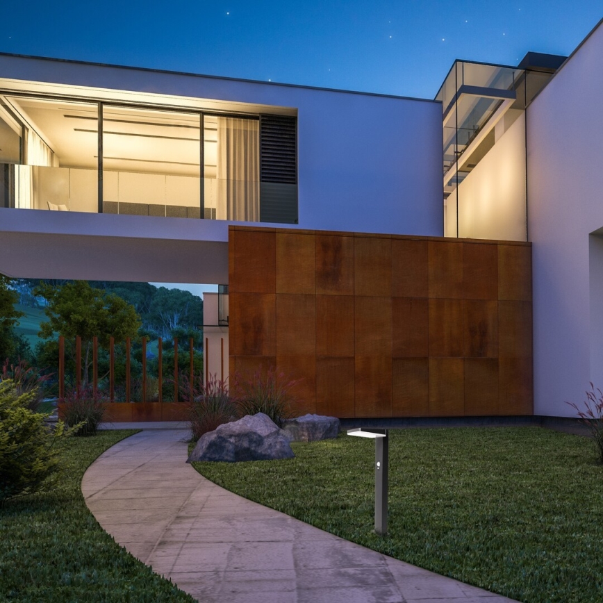 Rabalux - LED állítható fényerejű napelemes kültéri lámpa érzékelővel LED/4,4W/3,7V IP54 antracit 2200 mAh