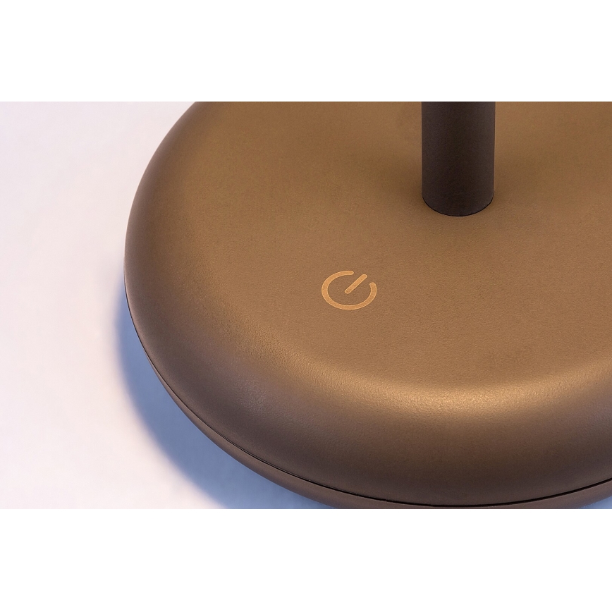 Rabalux - LED Dimmelhető újratölthető kültéri lámpa LED/6W/5V IP44 1800 mAh barna