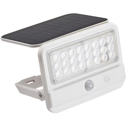 Rabalux - LED napelemes fali lámpa érzékelővel LED/7W/3,7V IP54 fehér 3000 mAh
