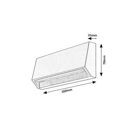 Rabalux - LED Kültéri fali lámpa LED/3W/230V IP54