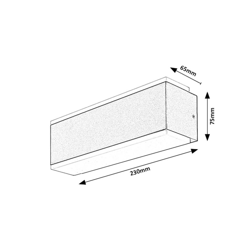 Rabalux - LED Kültéri fali lámpa LED/12W/230V IP54