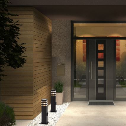 Rabalux - Kültéri lámpa aljzattal 1xE27/12W/230V IP44