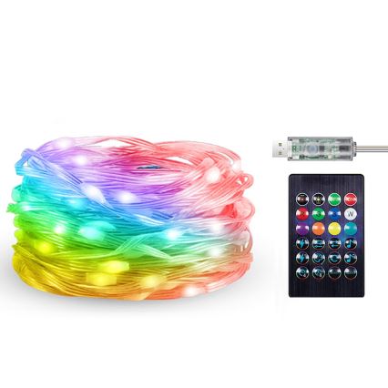 Rabalux - LED RGB szalag LED/3,2W/5V 10m IP44 Wi-Fi + távirányítás